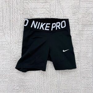 Nike Black Training Shorts with White Logo